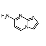 structure of CAS# 462651-80-5, Imidazo[1,2-a]Pyrimidin-7-Amine;