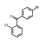 结构式 CAS# 464190-33-8, (4-溴苯基)(2-氯苯基)甲酮