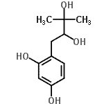 CAS#: 464920-07-8， 4-(2,3-Dihydroxy-3-Methylbutyl)-1,3-Benzenediol