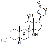 CAS 登录号：465-14-5， (3alpha,5beta,12beta)-3,12,14-三羟基心甾-20(22)-烯内酯