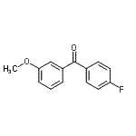 结构式 CAS# 46810-62-2, (4-氟苯基)(3-甲氧基苯基)甲酮