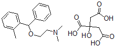 CAS#: 4724-58-7， 2-Dimethylaminoethyl-2-methyl-benzhydryl ether citrate
