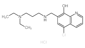 CAS 登录号：4724-59-8， 氯胺羟喹