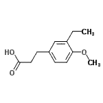 CAS#: 474940-61-9， 3-(3-Ethyl-4-Methoxyphenyl)Propanoic Acid
