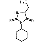 CAS 登录号：475099-97-9， 3-环己基-5-乙基-2-硫代-4-咪唑烷酮