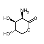 CAS#: 477329-36-5， (3R,4S,5S)-3-Amino-4,5-Dihydroxytetrahydro-2H-Pyran-2-One