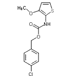 CAS 登录号：477845-97-9， 4-氯苄基(3-甲氧基-2-噻吩基)氨基甲酸酯
