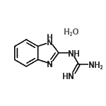 CAS 登录号：483277-65-2， 1-(1H-苯并咪唑-2-基)胍水合物(1:1)