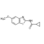 CAS 登录号：484657-63-8， N-(5-甲氧基-1,3-苯并噻唑-2-基)环丙烷甲酰胺