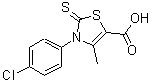 CAS#: 488804-08-6， 3-(4-Chlorophenyl)-4-Methyl-2-Thioxo-2,3-Dihydro-1,3-Thiazole-5-Carboxylic Acid