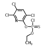 CAS#: 489405-85-8， O-Ethyl O-(3,5,6-trichloro-2-pyridinyl) phosphorochloridothioate