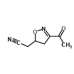 CAS 登录号：491841-07-7， (3-乙酰基-4,5-二氢-1,2-恶唑-5-基)乙腈
