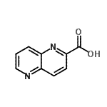 结构式 CAS# 49850-62-6, 1,5-萘啶-2-羧酸