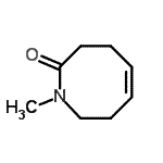 CAS 登录号：498580-64-6， (5Z)-1-甲基-3,4,7,8-四氢-2(1H)-氮杂环辛烷酮