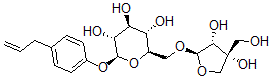CAS 登录号：499-33-2， 4-(2-丙烯基)苯基 6-O-D-芹菜-beta-D-呋喃糖基-beta-D-吡喃葡萄糖苷