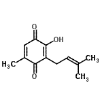 CAS#: 500355-92-0， 2-Hydroxy-5-Methyl-3-(3-Methyl-2-Buten-1-Yl)-1,4-Benzoquinone