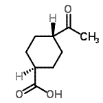 CAS 登录号：500688-80-2， 反式-4-乙酰基环己烷羧酸