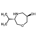 CAS 登录号：500708-41-8， (3S,6R)-3-异丙基-1,4-氧杂氮杂环庚烷-6-醇