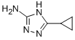 结构式 CAS# 502546-41-0, 5-环丙基-1,2,4-三唑-3-胺