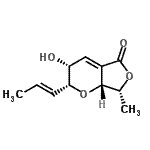 CAS#: 503178-80-1， (2R,3R,7R,7aR)-3-Hydroxy-7-Methyl-2-[(1E)-1-Propen-1-Yl]-2,3,7,7A-Tetrahydro-5H-Furo[3,4-b]Pyran-5-One