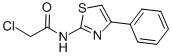 结构式 CAS# 5039-16-7, 2-氯-N-(4-苯基-噻唑-2-基)-乙酰胺