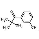结构式 CAS# 50390-49-3, 2,2-二甲基-1-(M-甲苯基)丙-1-酮
