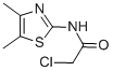 结构式 CAS# 50772-54-8, 2-氯-N-(4,5-二甲基-1,3-噻唑-2-基)乙酰胺