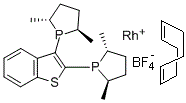 CAS#: 511543-00-3， (R,R,R,R)-2,3-Bis(2,5-Dimethyl-Phospholanyl)Benzo[b]Thiophene Cyclooctadiene Rhodium(I) Tetrafluoroborate Complex
