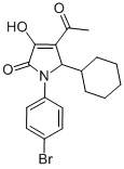 CAS 登录号：512176-59-9， 4-乙酰基-1-(4-溴苯基)-5-环己基-1,5-二氢-3-羟基-2H-吡咯-2-酮