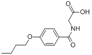 CAS#: 51220-55-4， (4-Butoxy-Benzoylamino)-Acetic Acid