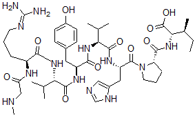 CAS#: 51274-63-6， Sar(1)-Val(5)-Ile(8)-Angiotensin II