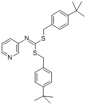 CAS#: 51308-76-0， Bis((4-(1,1-Dimethylethyl)Phenyl)Methyl) 3-Pyridinylcarbonimidodithioate