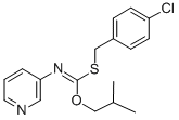 CAS#: 51308-78-2， S-((4-Chlorophenyl)Methyl) O-(2-Methylpropyl) 3-Pyridinylcarbonimidothioate