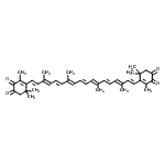 CAS#: 514-76-1， beta,beta-Carotene-3,3',4,4'-Tetrone