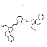 CAS 登录号：51437-63-9， 2-[(E)-2-{(3E)-2-氯-3-[(2Z)-2-(3-乙基萘并[2,1-d][1,3]恶唑-2(3H)-亚基)亚乙基]-1-环己烯-1-基}乙烯基]-3-乙基萘并[2,1-d][1,3]恶唑-3-鎓碘化物