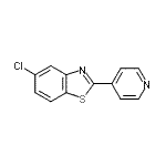 CAS 登录号：51643-57-3， 5-氯-2-(4-吡啶基)-1,3-苯并噻唑