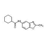 CAS 登录号：519019-65-9， N-(2-甲基-1,3-苯并恶唑-5-基)环己烷甲酰胺