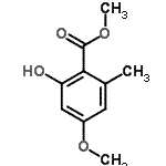 CAS#: 520-43-4， Methyl 2-Hydroxy-4-Methoxy-6-Methylbenzoate
