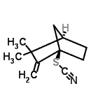 CAS 登录号：521068-33-7， (1R,4R)-3,3-二甲基-2-亚甲基双环[2.2.1]庚-1-基硫氰酸酯