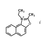 CAS#: 52299-73-7， 1-Ethyl-2-Methylnaphtho[1,2-d][1,3]Oxazol-1-Ium Iodide