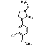 CAS 登录号：52420-38-9， 1-(3-氯-4-甲氧基苯基)-3-甲氧基-2-咪唑烷酮