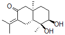 CAS#: 52483-04-2， (4aR)-Decahydro-5alpha,6alpha-Dihydroxy-5,8abeta-Dimethyl-3-Isopropylidenenaphthalen-2-One
