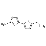结构式 CAS# 524932-70-5, 4-(5-乙基-2-噻吩基)-1,3-噻唑-2-胺