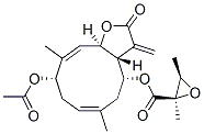 CAS#: 52677-96-0， (2R,3R)-2,3-Dimethyl-2-Oxiranecarboxylic Acid (3aR,4R,6E,9S,10E,11aR)-9-Acetoxy-2,3,3a,4,5,8,9,11alpha-Octahydro-6,10-Dimethyl-3-Methylene-2-Oxocyclodeca[b]Furan-4-Yl Ester