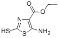 结构式 CAS# 52868-64-1, 5-氨基-2,3-二氢-2-硫代-4-噻唑羧酸乙酯
