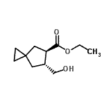 CAS 登录号：530105-65-8， 乙基(5R,6R)-6-(羟基甲基)螺[2.4]庚烷-5-羧酸酯