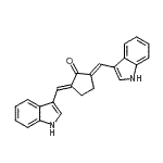 CAS#: 53013-59-5， (2E,5E)-2,5-Bis(1H-Indol-3-Ylmethylene)Cyclopentanone