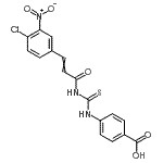 CAS 登录号：530152-72-8， 4-({[3-(4-氯-3-硝基苯基)丙烯酰]硫代氨基甲酰}氨基)苯甲酸