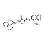 CAS#: 53115-01-8， (2E,5E)-2,5-Bis[(2E)-2-(1-Ethyl-2(1H)-Quinolinylidene)Ethylidene]Cyclopentanone