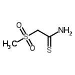 结构式 CAS# 53300-47-3, 2-(甲基磺酰基)硫代乙酰胺